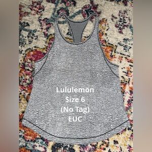 Lululemon Tank, size 6, EUC!